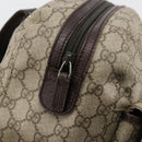 GUCCI GG Supreme Hand Bag PVC Beige Silver 140959 Auth ka4521-19