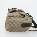 GUCCI GG Supreme Hand Bag PVC Beige Silver 140959 Auth ka4521-3