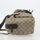 GUCCI GG Supreme Hand Bag PVC Beige Silver 140959 Auth ka4521-4