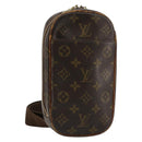 LOUIS VUITTON Monogram Pochette Gange Schoudertas M51870 LV Auth ka4522-1
