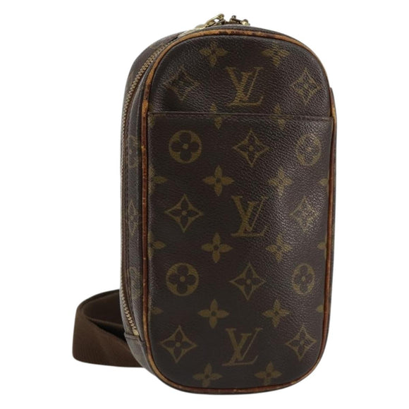 LOUIS VUITTON Monogram Pochette Gange Schoudertas M51870 LV Auth ka4522