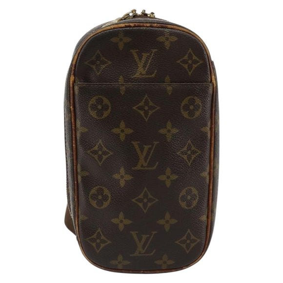 LOUIS VUITTON Monogram Pochette Gange Schoudertas M51870 LV Auth ka4522