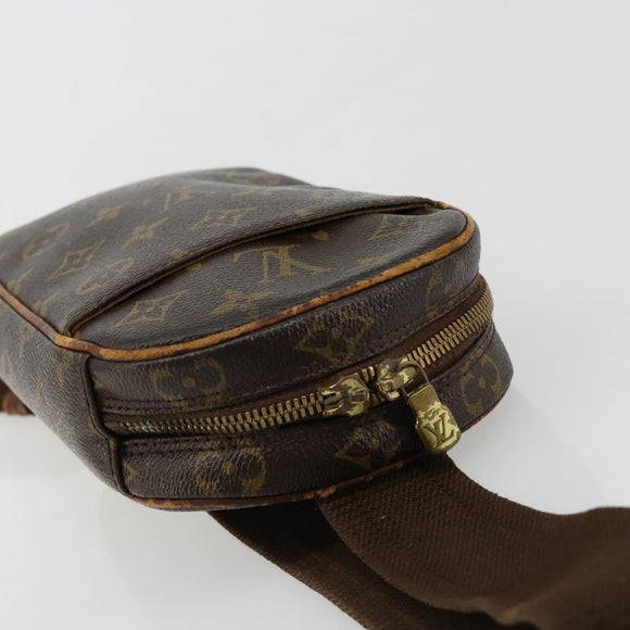 LOUIS VUITTON Monogram Pochette Gange Schoudertas M51870 LV Auth ka4522