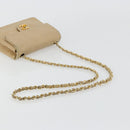 CHANEL Mini Matelasse Chain Shoulder Bag Lamb Skin Beige Gold CC Auth ka4523A-7