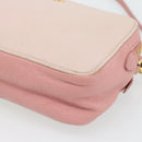 Miu Miu Shoulder Bag Leather Pink Gold Auth ka4524A-9