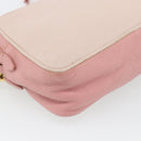 Miu Miu Shoulder Bag Leather Pink Gold Auth ka4524A-14