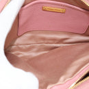 Miu Miu Shoulder Bag Leather Pink Gold Auth ka4524A-11