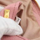 Miu Miu Shoulder Bag Leather Pink Gold Auth ka4524A-12