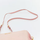 Miu Miu Shoulder Bag Leather Pink Gold Auth ka4524A-8