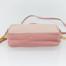 Miu Miu Shoulder Bag Leather Pink Gold Auth ka4524A-5