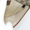 GUCCI GG Supreme Web Sherry Line Waist bag Beige Gold 493930 Auth ka4525-16