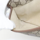GUCCI GG Supreme Web Sherry Line Waist bag Beige Gold 493930 Auth ka4525-17