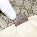 GUCCI GG Supreme Web Sherry Line Waist bag Beige Gold 493930 Auth ka4525-18
