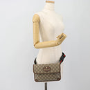 GUCCI GG Supreme Web Sherry Line Waist bag Beige Gold 493930 Auth ka4525-19