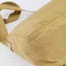 PRADA Shoulder Bag Nylon Beige Silver Auth ka4526A-13