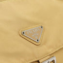 PRADA Shoulder Bag Nylon Beige Silver Auth ka4526A-15