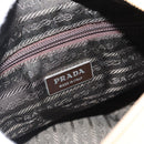 PRADA Shoulder Bag Nylon Beige Silver Auth ka4526A-19