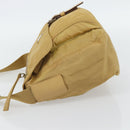 PRADA Shoulder Bag Nylon Beige Silver Auth ka4526A-4