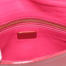 PRADA Hand Bag Patent leather 2way Red Gold Auth ka4527A-20