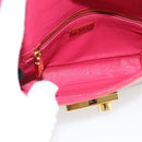 PRADA Hand Bag Patent leather 2way Red Gold Auth ka4527A-11