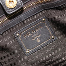 PRADA Shoulder Bag Nylon Khaki Gold Auth ka4528A-18