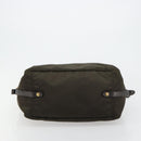 PRADA Shoulder Bag Nylon Khaki Gold Auth ka4528A-5