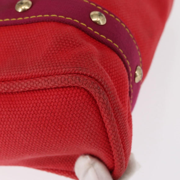 LOUIS VUITTON Antigua Cabas MM Tote Bag Red M40034 LV Auth ka453
