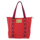 LOUIS VUITTON Antigua Cabas MM Tote Bag Red M40034 LV Auth ka453-13