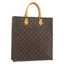 LOUIS VUITTON Monogram Sac Plat Hand Bag M51140 LV Auth ka4531-1
