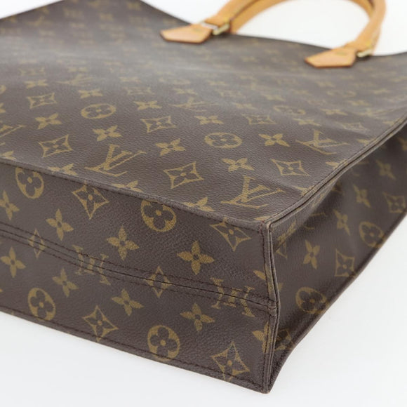 LOUIS VUITTON Monogram Sac Plat Hand Bag M51140 LV Auth ka4531