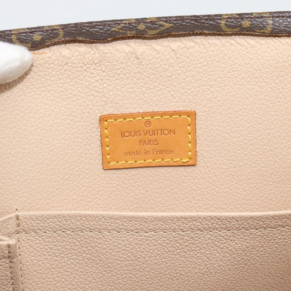 LOUIS VUITTON Monogram Sac Plat Hand Bag M51140 LV Auth ka4531