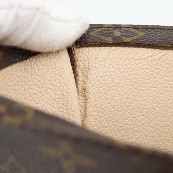LOUIS VUITTON Monogram Sac Plat Hand Bag M51140 LV Auth ka4531