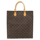 LOUIS VUITTON Monogram Sac Plat Hand Bag M51140 LV Auth ka4531-2