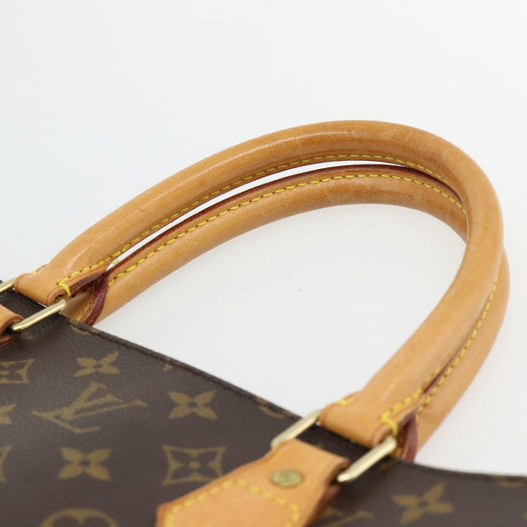 LOUIS VUITTON Monogram Sac Plat Hand Bag M51140 LV Auth ka4531