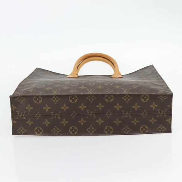 LOUIS VUITTON Monogram Sac Plat Hand Bag M51140 LV Auth ka4531