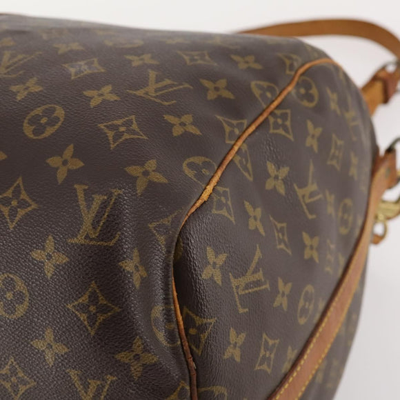 LOUIS VUITTON Monogram Keepall Bandouliere 55 Boston Bag M41414 LV Auth ka4532
