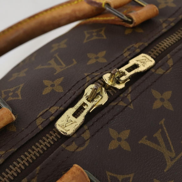 LOUIS VUITTON Monogram Keepall Bandouliere 55 Boston Bag M41414 LV Auth ka4532