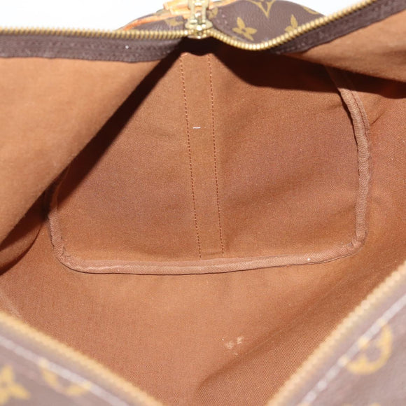 LOUIS VUITTON Monogram Keepall Bandouliere 55 Boston Bag M41414 LV Auth ka4532
