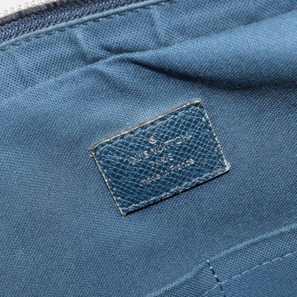 LOUIS VUITTON Taiga Porte Documents Business PDB Tasche Blau M30645 LV Auth ka4533