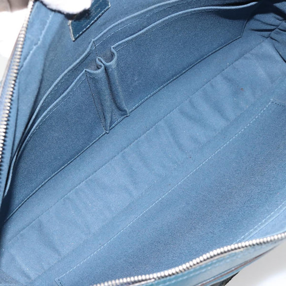 LOUIS VUITTON Taiga Porte Documents Business PDB Tasche Blau M30645 LV Auth ka4533