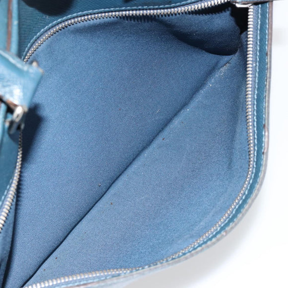 LOUIS VUITTON Taiga Porte Documents Business PDB Tasche Blau M30645 LV Auth ka4533