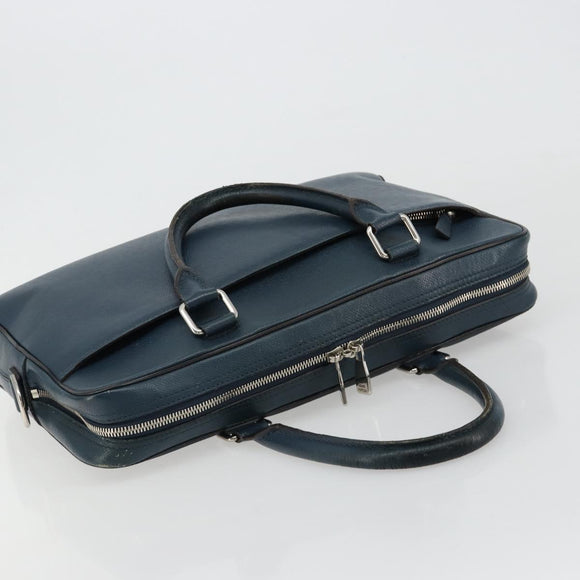 LOUIS VUITTON Taiga Porte Documents Business PDB Tasche Blau M30645 LV Auth ka4533