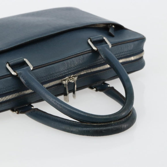 LOUIS VUITTON Taiga Porte Documents Business PDB Tasche Blau M30645 LV Auth ka4533