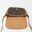 CELINE Macadam Canvas Shoulder Bag PVC Leather Brown Gold Auth ka4537-15
