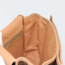 CELINE Macadam Canvas Shoulder Bag PVC Leather Brown Gold Auth ka4537-18