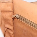 CELINE Macadam Canvas Shoulder Bag PVC Leather Brown Gold Auth ka4537-20