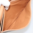 CELINE Macadam Canvas Shoulder Bag PVC Leather Brown Gold Auth ka4537-22