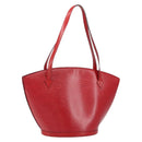 LOUIS VUITTON Epi Saint Jacques Shopping Shoulder Bag Red M52277 LV Auth ka454-1