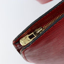 LOUIS VUITTON Epi Saint Jacques Shopping Shoulder Bag Red M52277 LV Auth ka454-10