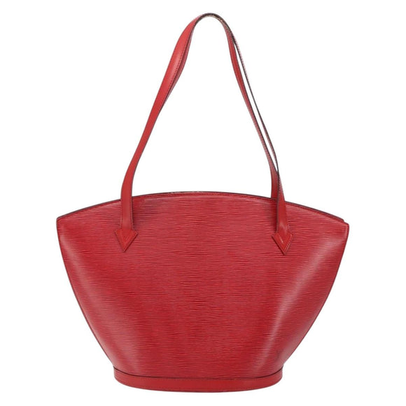 LOUIS VUITTON Epi Saint Jacques Shopping Shoulder Bag Red M52277 LV Auth ka454